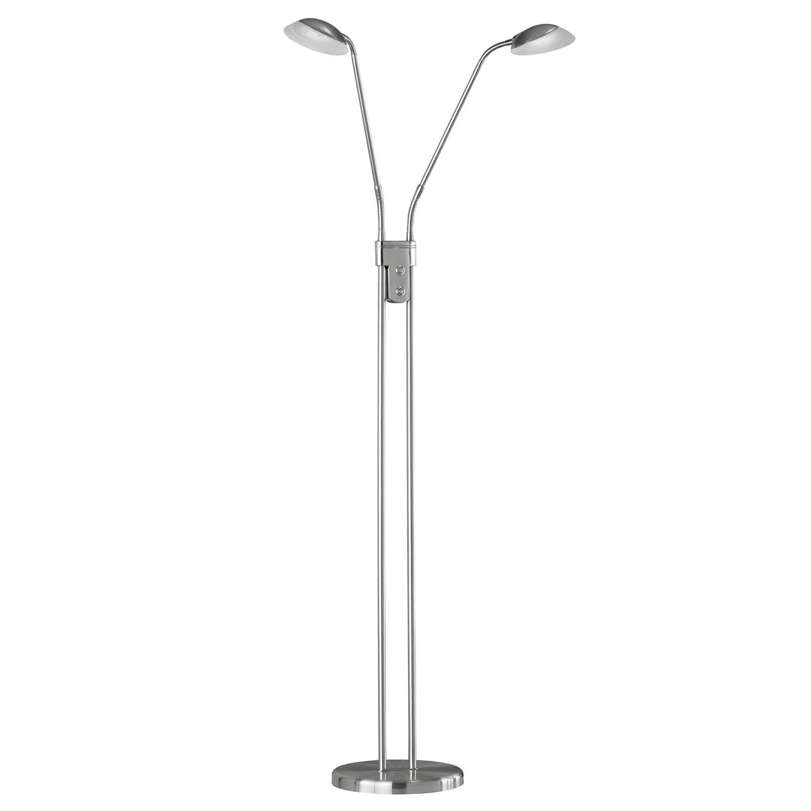 LED-lattiavalo Pool TW, 2-lamppuinen, nikkeli