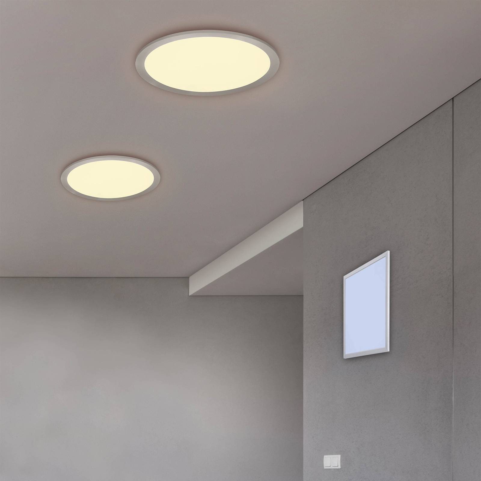 LED-kattovalaisin Alima, CCT, WiZ, Ø 30 cm