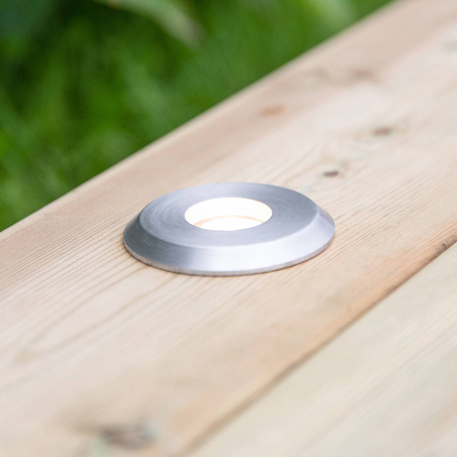 Garden 24-LED-kattovalo hopea, valo ylhäällä, 0,8W