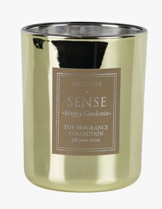Sense Happy Gardenia tuoksukynttilä kulta