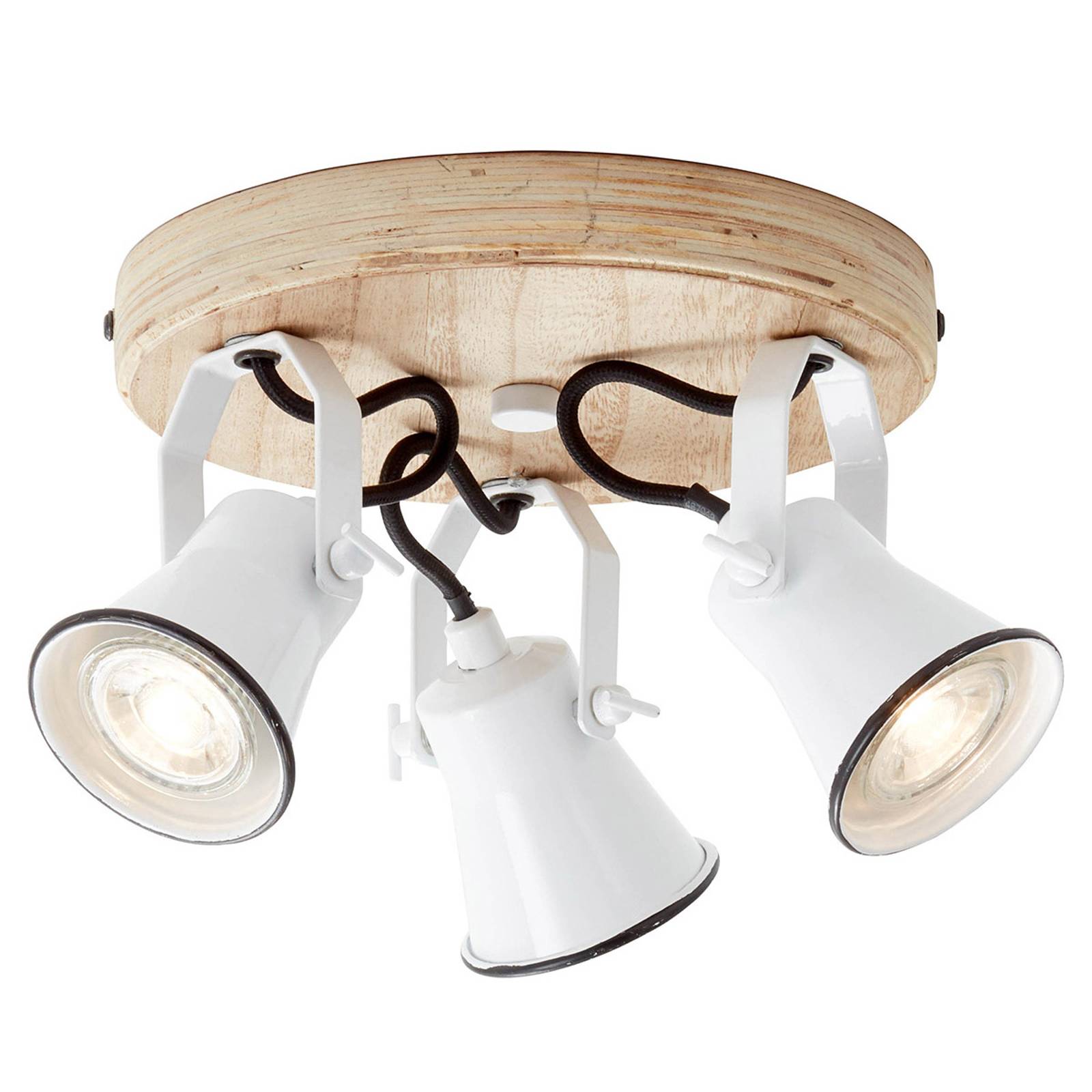 Seed-kattospotti, 3-lamp., valkoinen