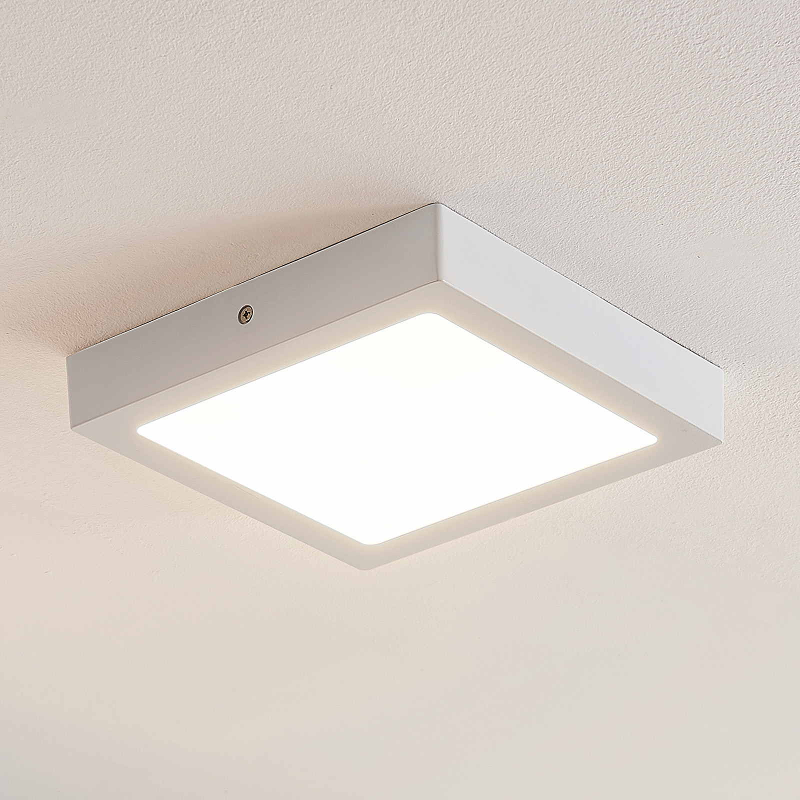 ELC Merina LED-kattovalo valk, 21,5x21,5 cm