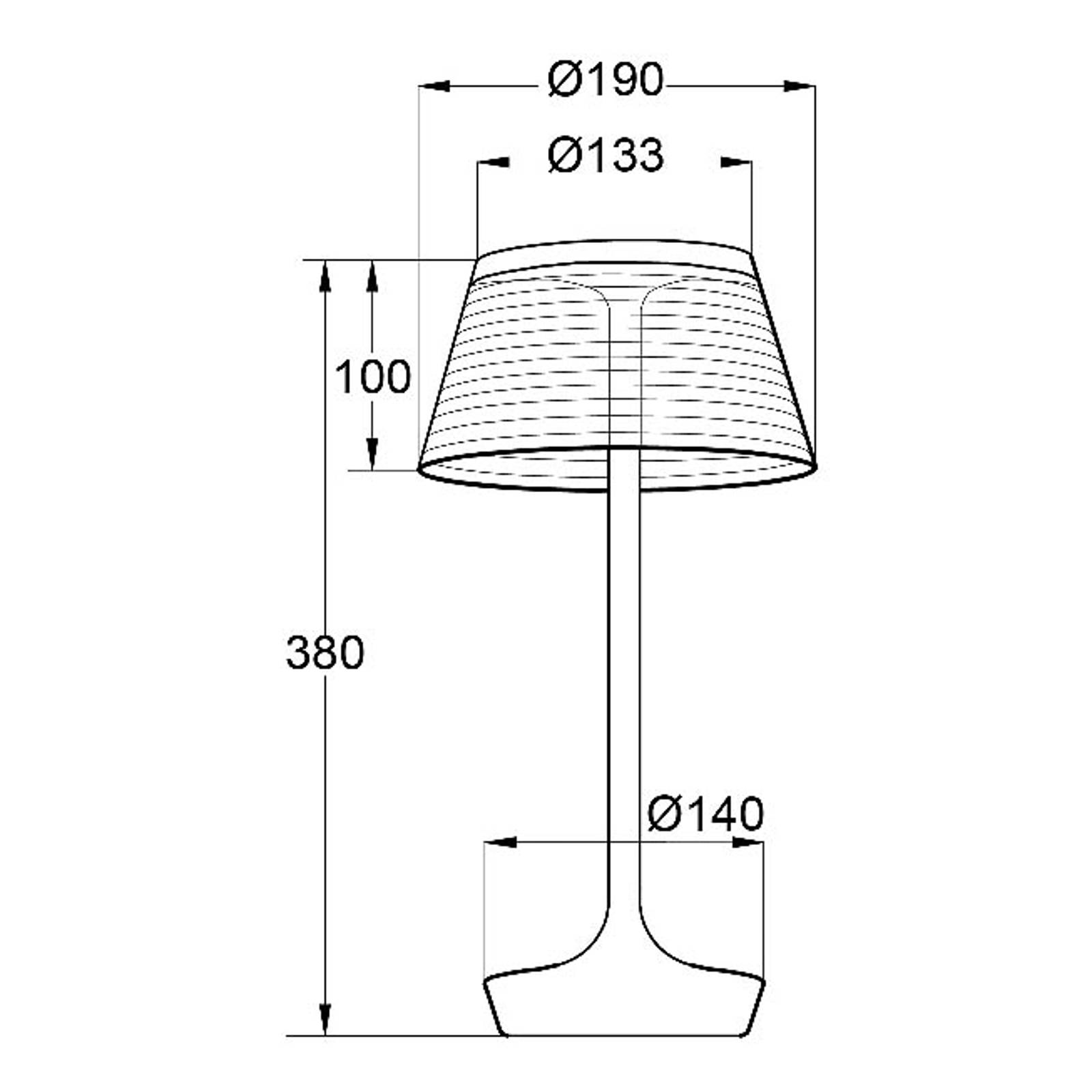 Aluminor La Petite Lampe -LED-pöytälamppu punainen