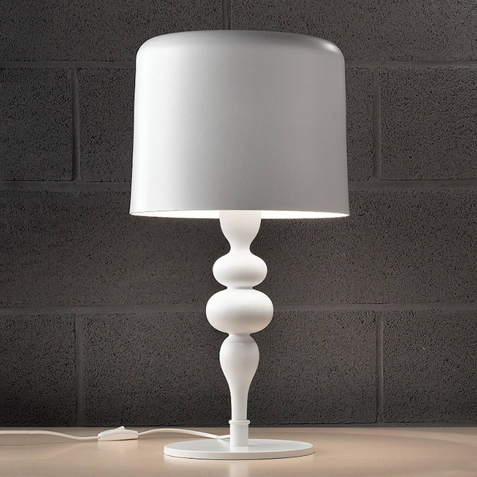Pöytävalaisin Eva TL3+1G 75 cm, valkoinen