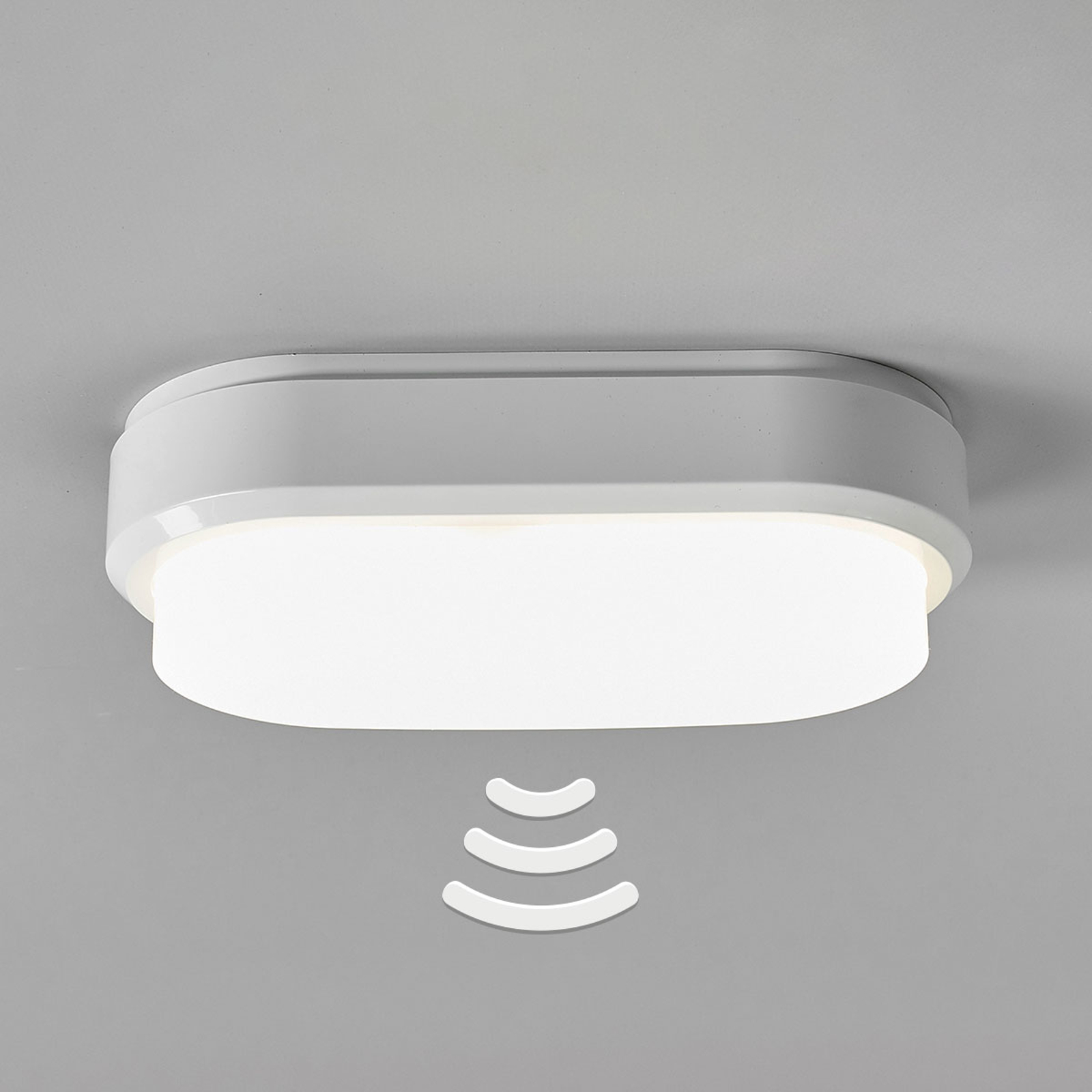 Bulkhead – ovaali LED-kattovalaisin tunnistimella