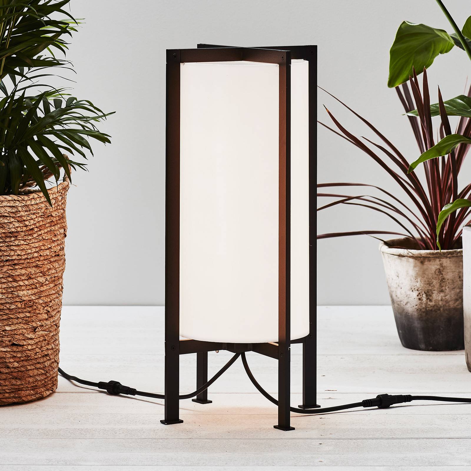 Garden 24 -LED-lattiavalo Cylinder Frame, 54 cm
