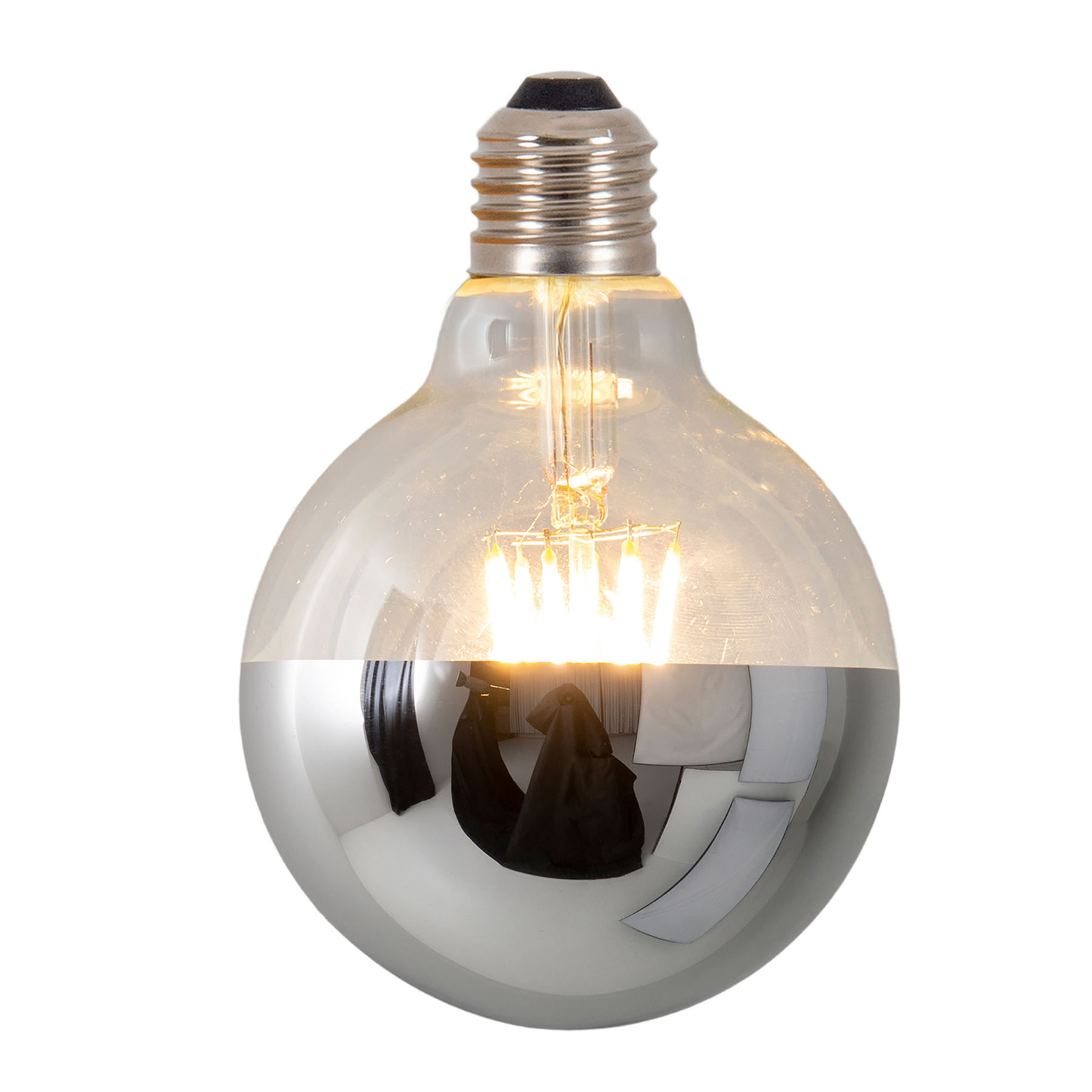 LED-pääpeililamppu Tomy E27 8W himmennettävä hopea