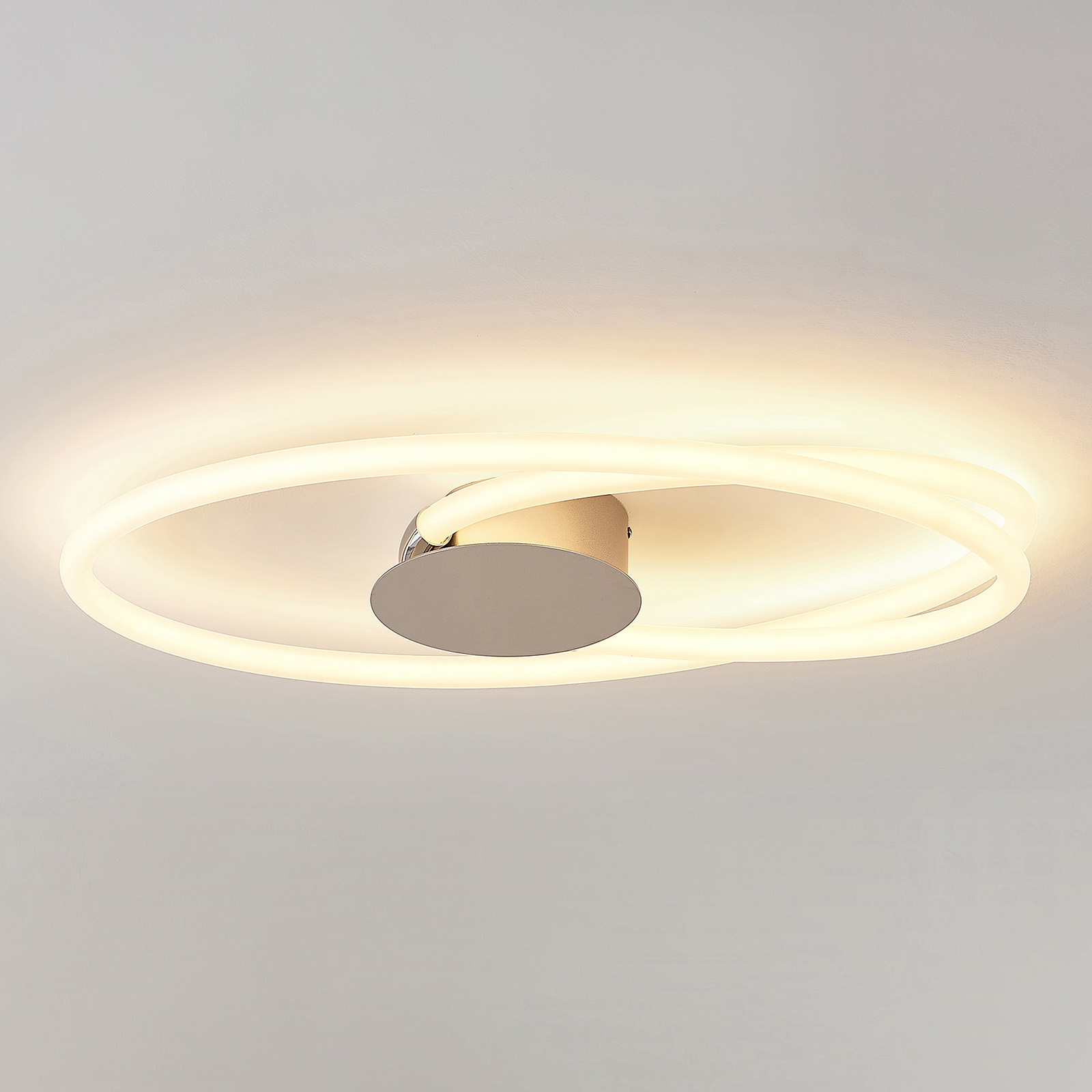 Lucande Ovala -LED-kattovalaisin, 72 cm