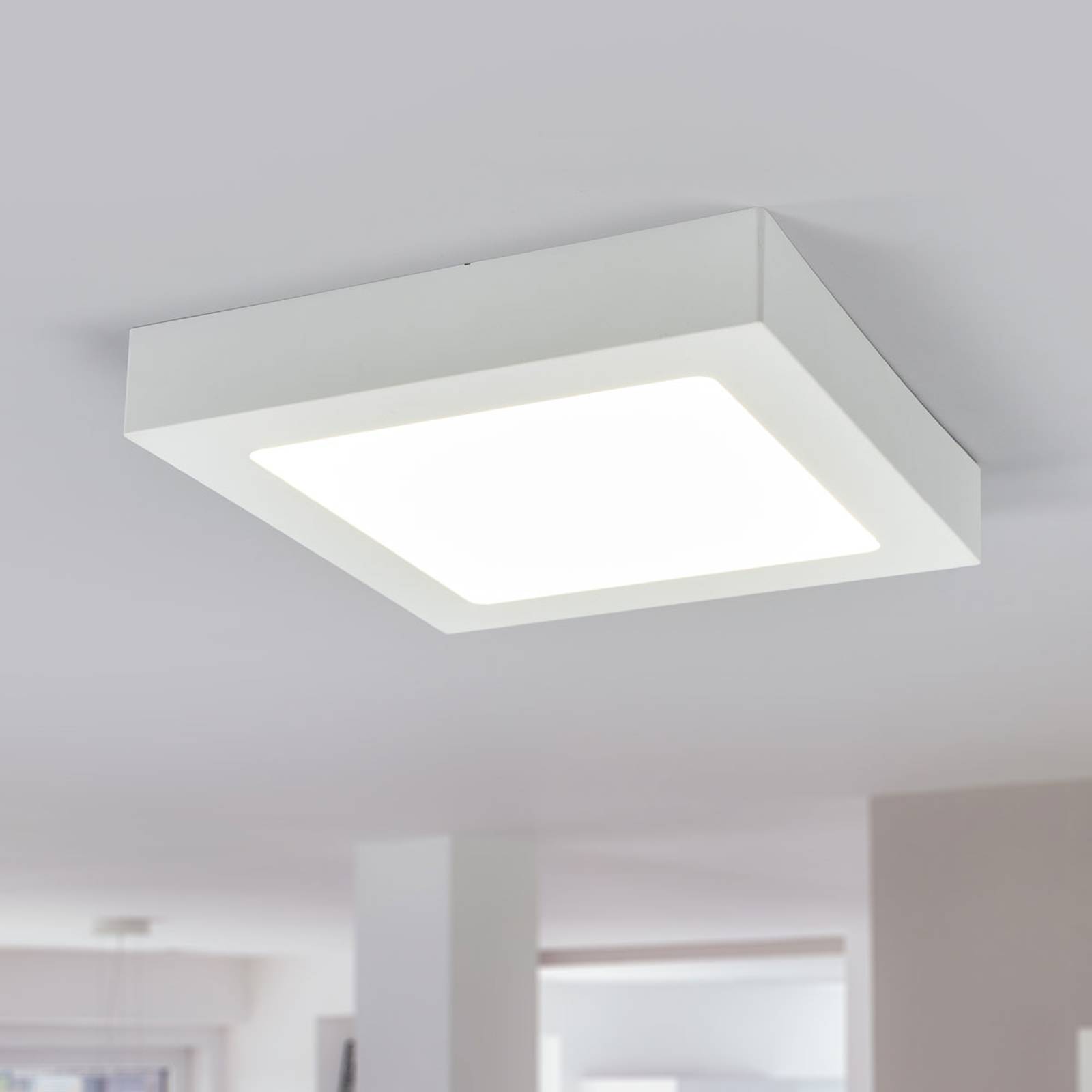 LED-kattovalo Marlo valkoinen 4000K kulmikas 23 cm