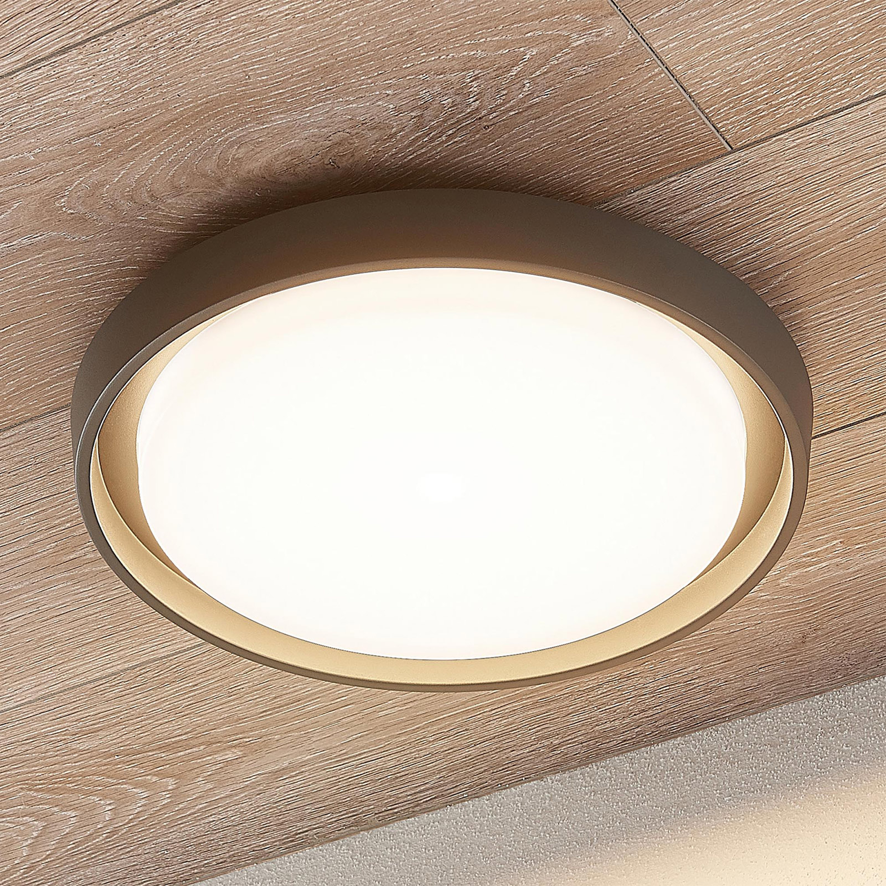 LED-ulkokattovalaisin Birta, pyöreä, 34 cm