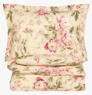 Floral Ballet percale pussilakanasetti percalea vaaleankeltainen
