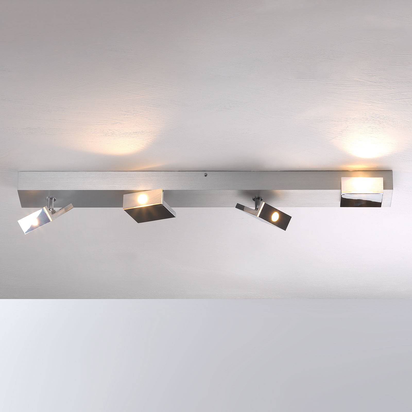Tyylikäs nelilamppuinen LED-spotti Elle, himmennys