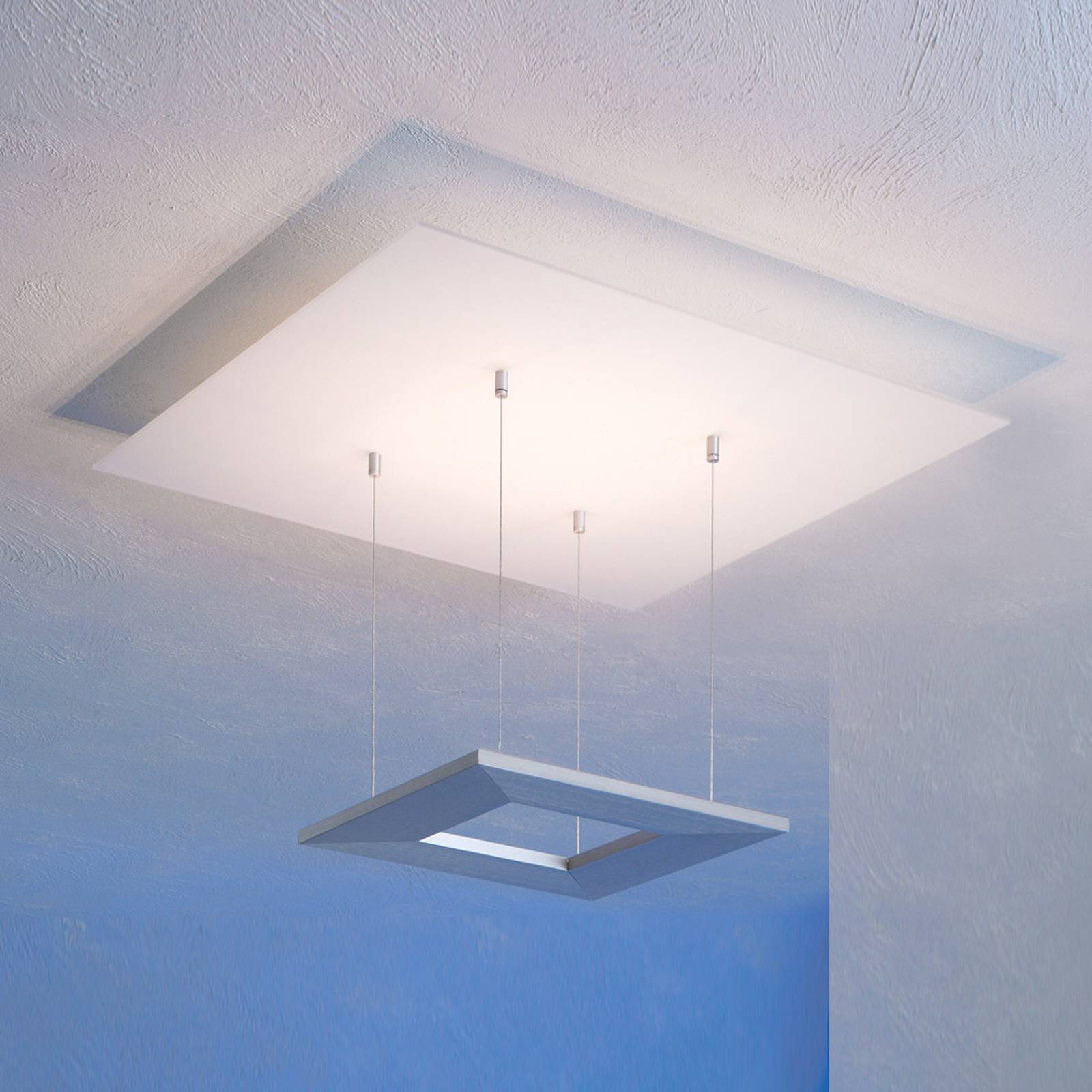 Escale Zen -LED-kattovalaisin, 60 cm, alumiini