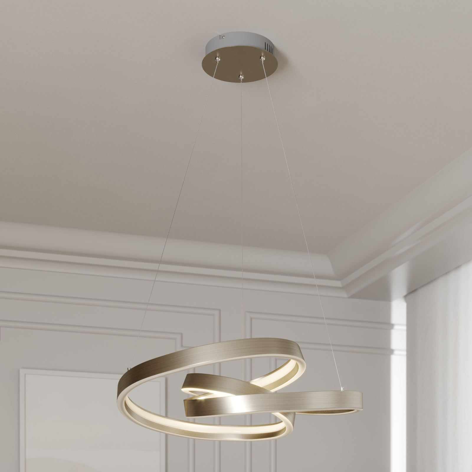 Lucande Gunbritt -LED-riippuvalaisin, 60 cm