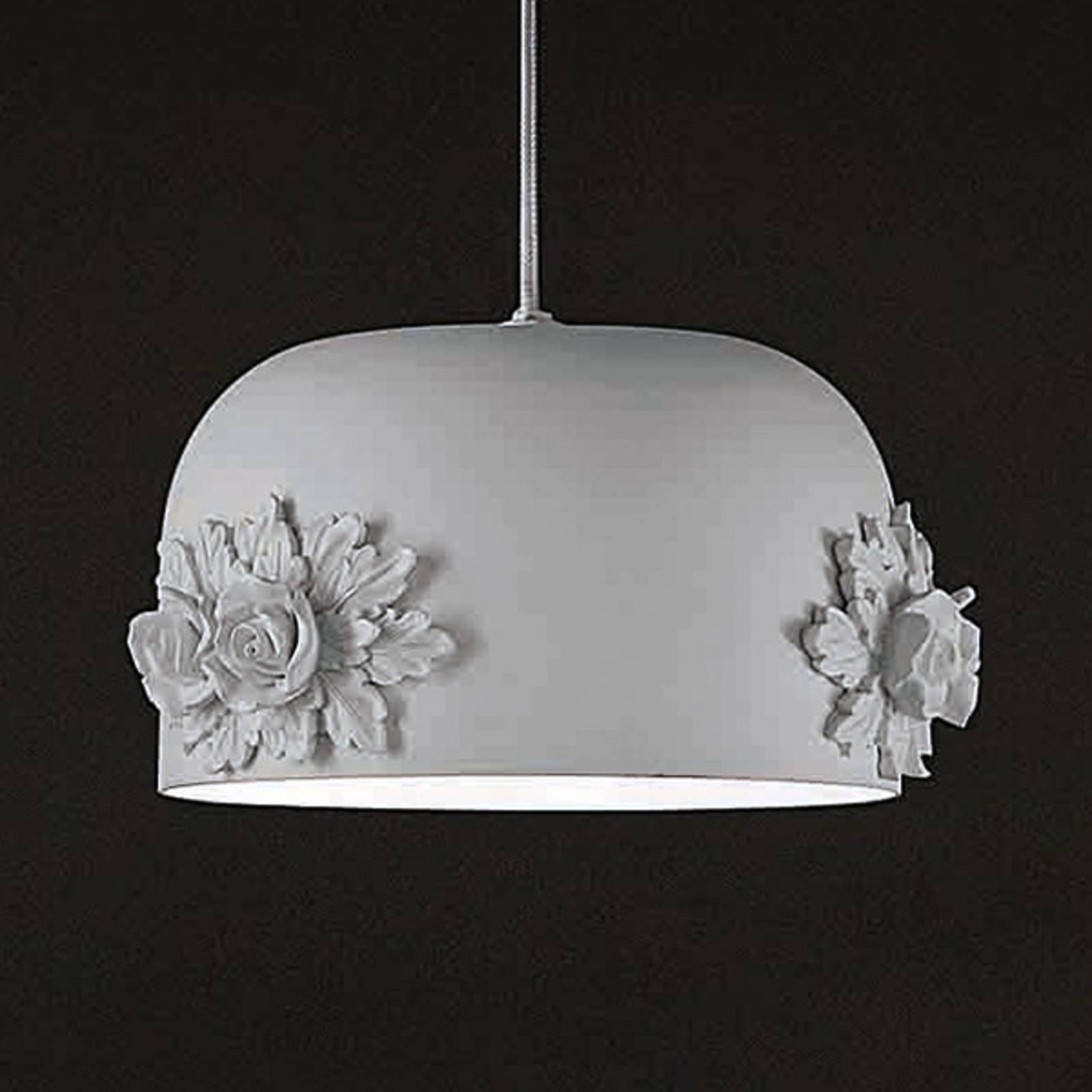 Pieni LED-riippuvalaisin Dame, valkoinen, 18 cm