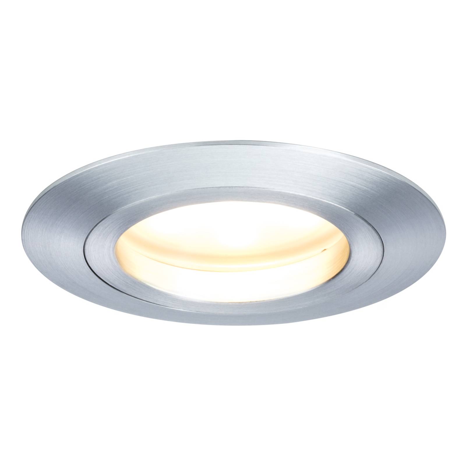 3 kpl LED-uppovalaisin Coin pyöreä IP44 alum kiert