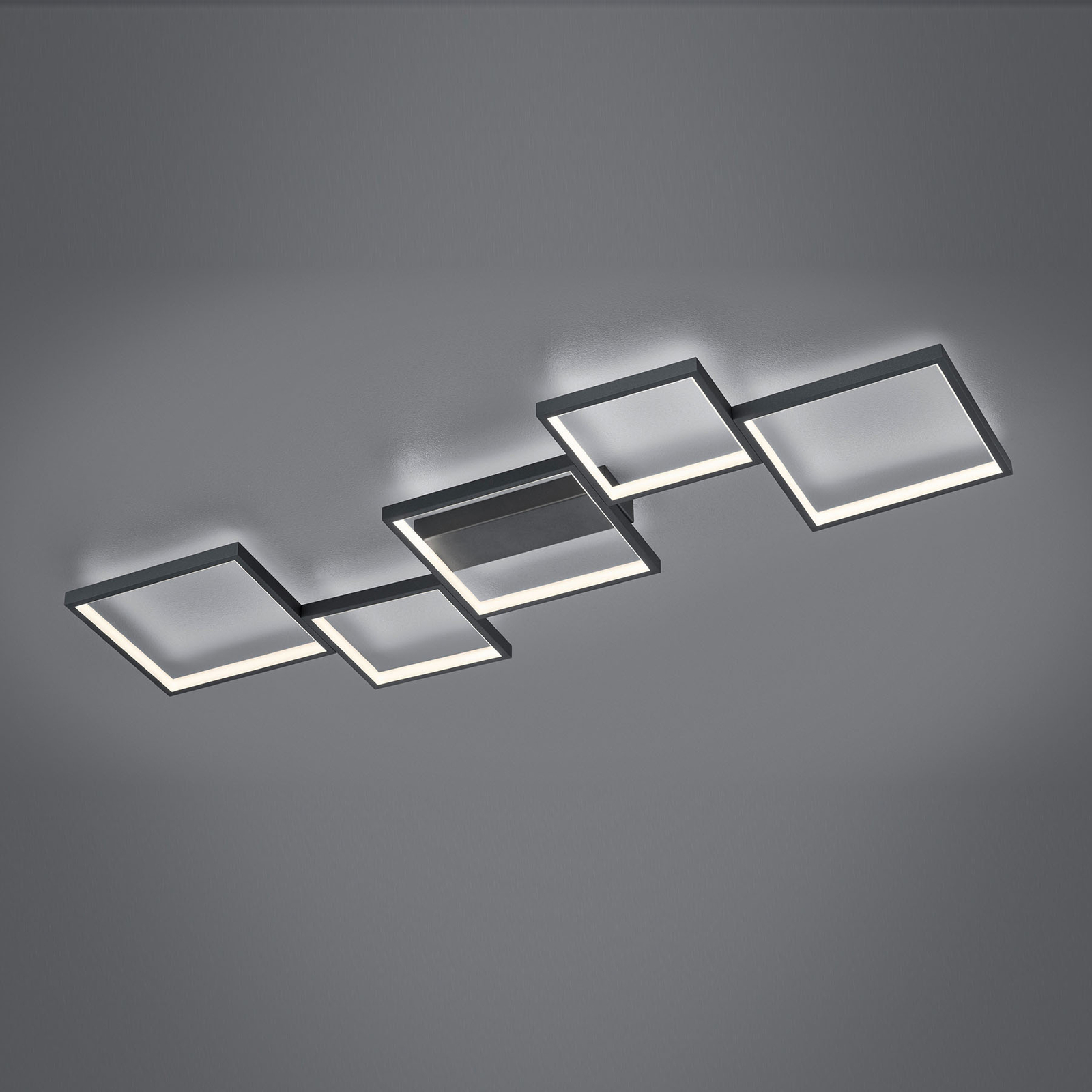 LED-kattovalaisin Sorrento 120x48cm, matta musta