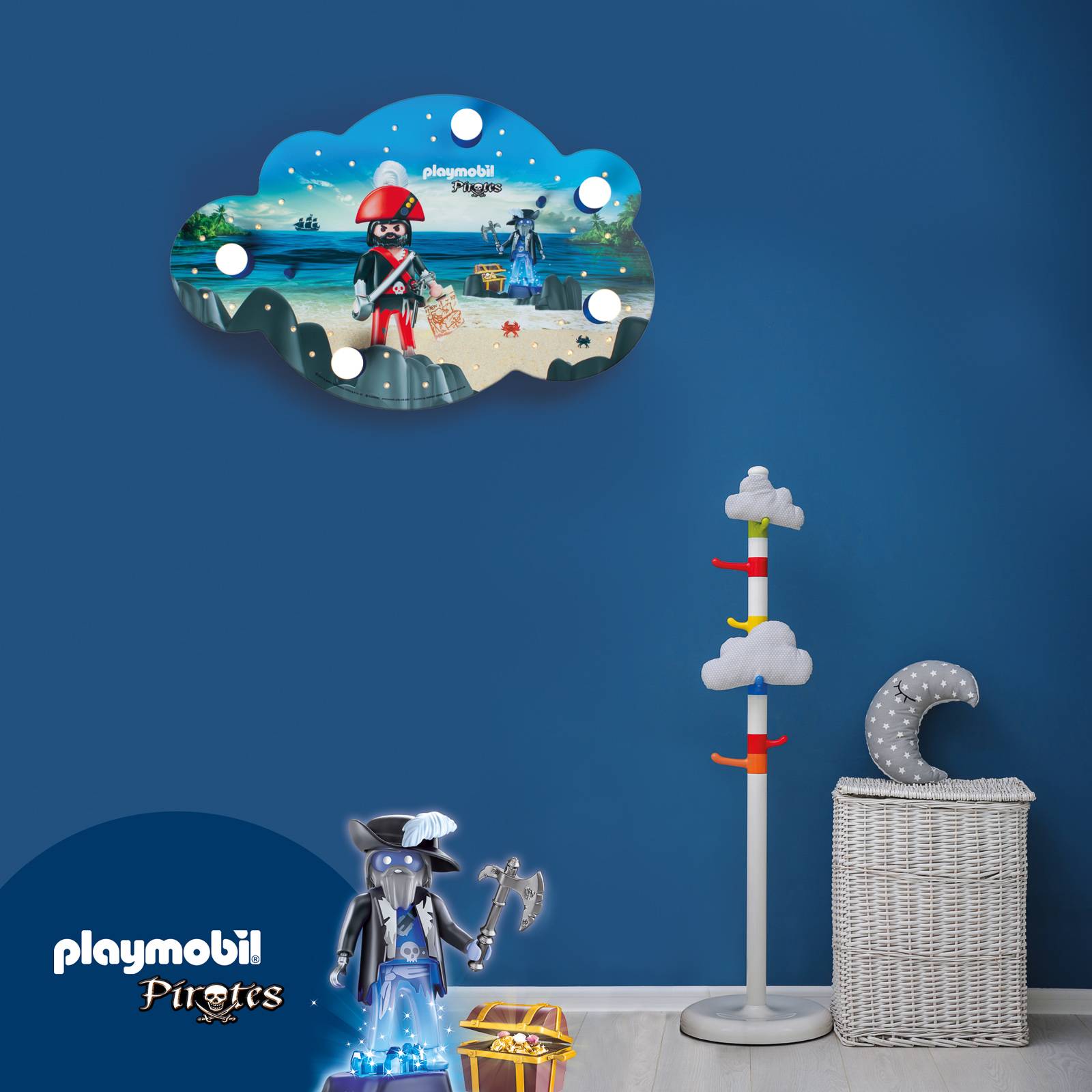 Seinävalaisin - kuvioitu pilvi, PLAYMOBIL Pirates