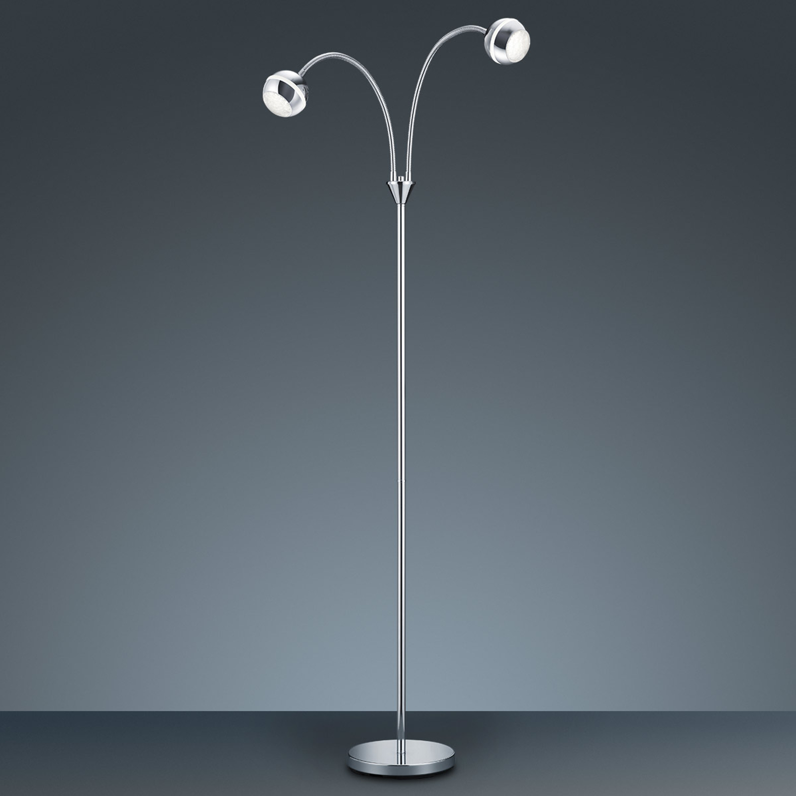 Kaksilamppuinen LED-lattiavalo Ada