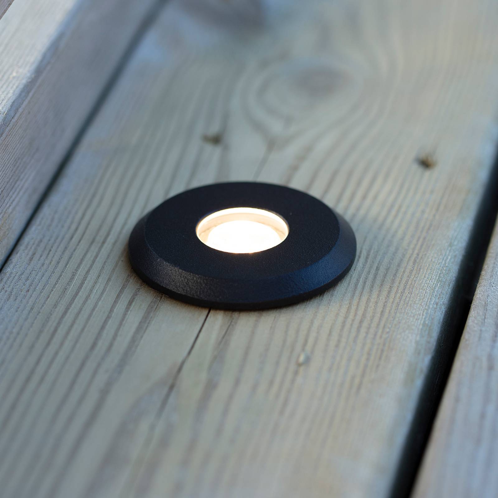 Garden 24-LED-kattovalo musta, valo ylhäällä, 3W