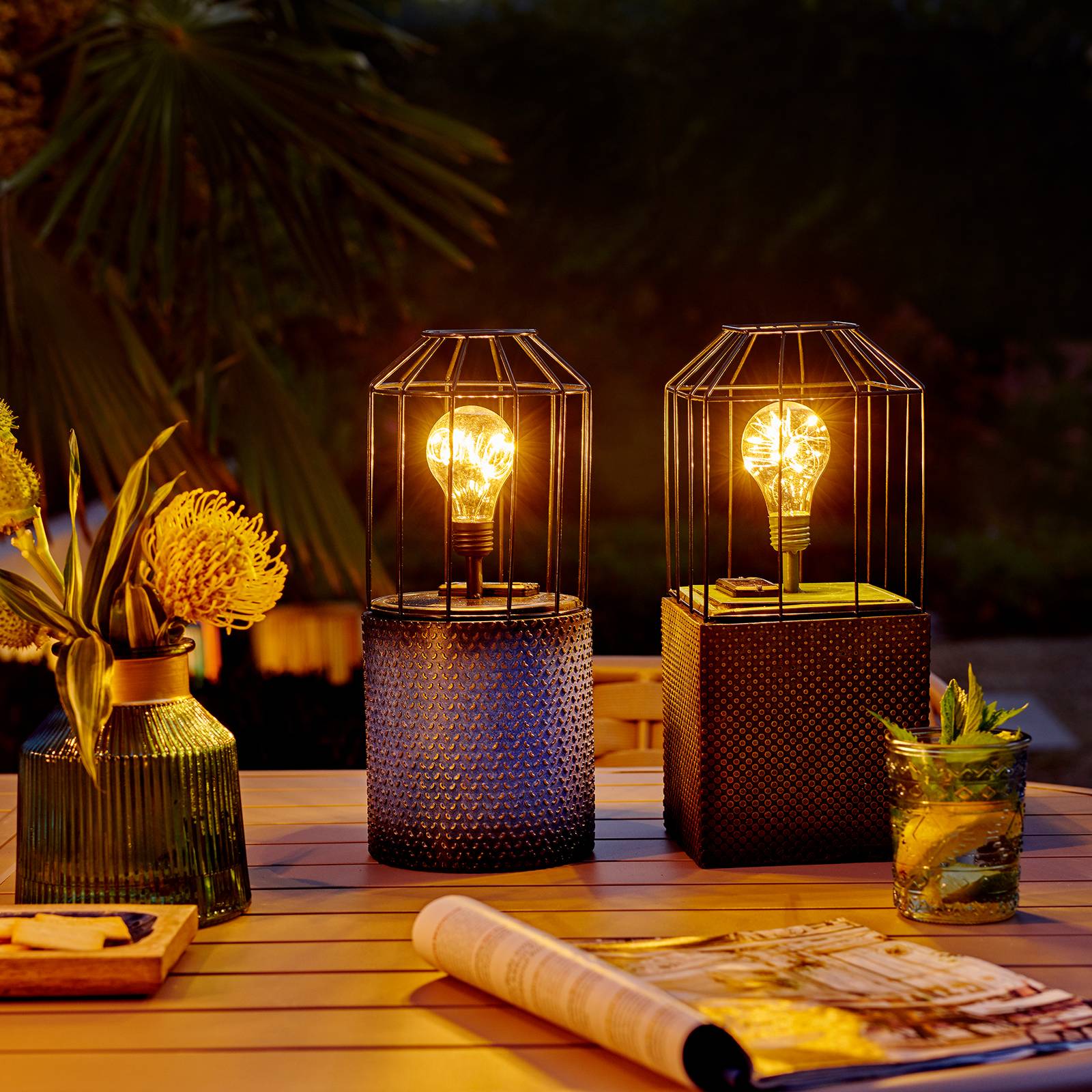 LED-pöytälamppu 897611 aurinkomoduulilla