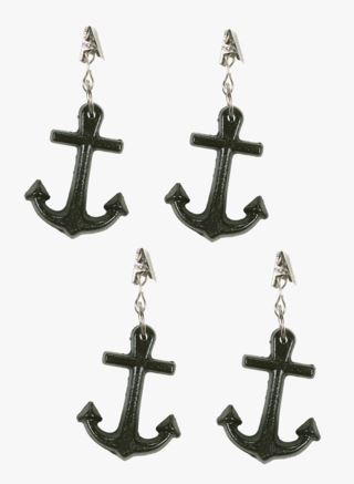 Anchor pöytäliinapaino, 4 kpl musta