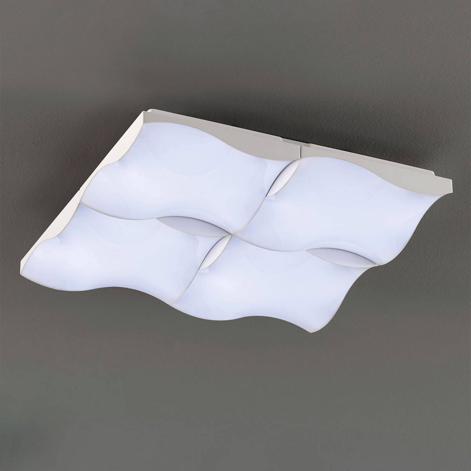 LED-kattovalaisin Dirk tunable white, 54 x 54 cm