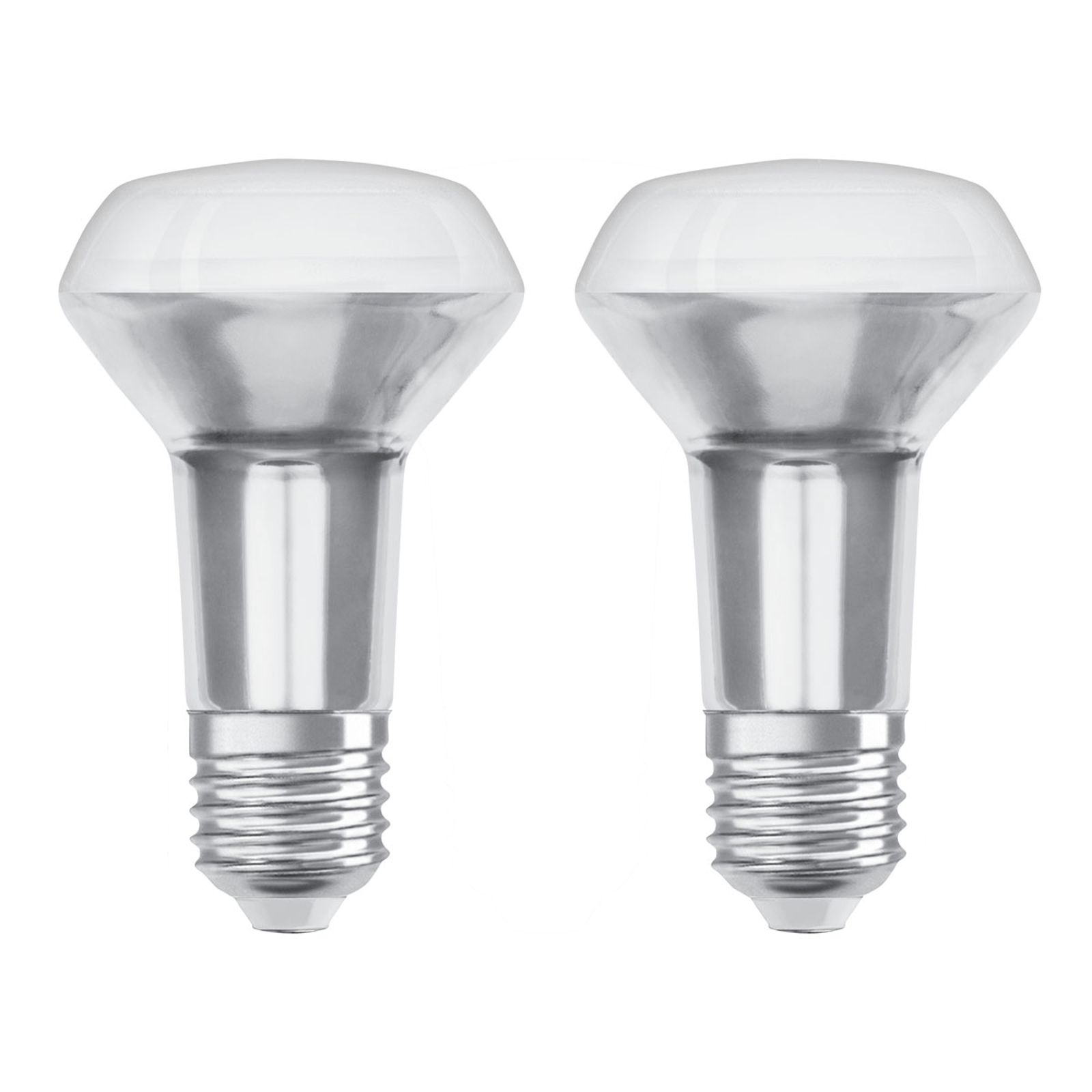 OSRAM-LED-heljastin E27 R63 4,3W 2 700 K 36° 2 kpl