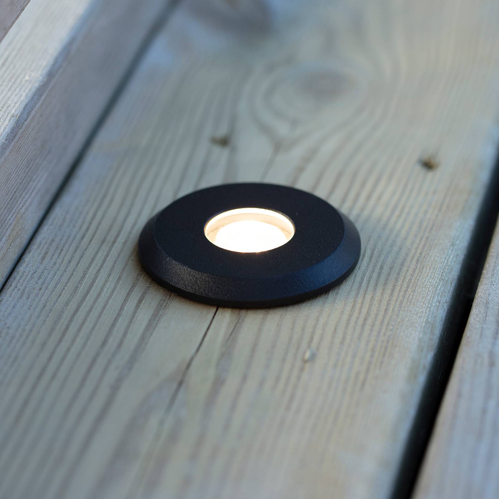 Garden 24-LED-kattovalo musta, valo ylhäällä, 0,8W