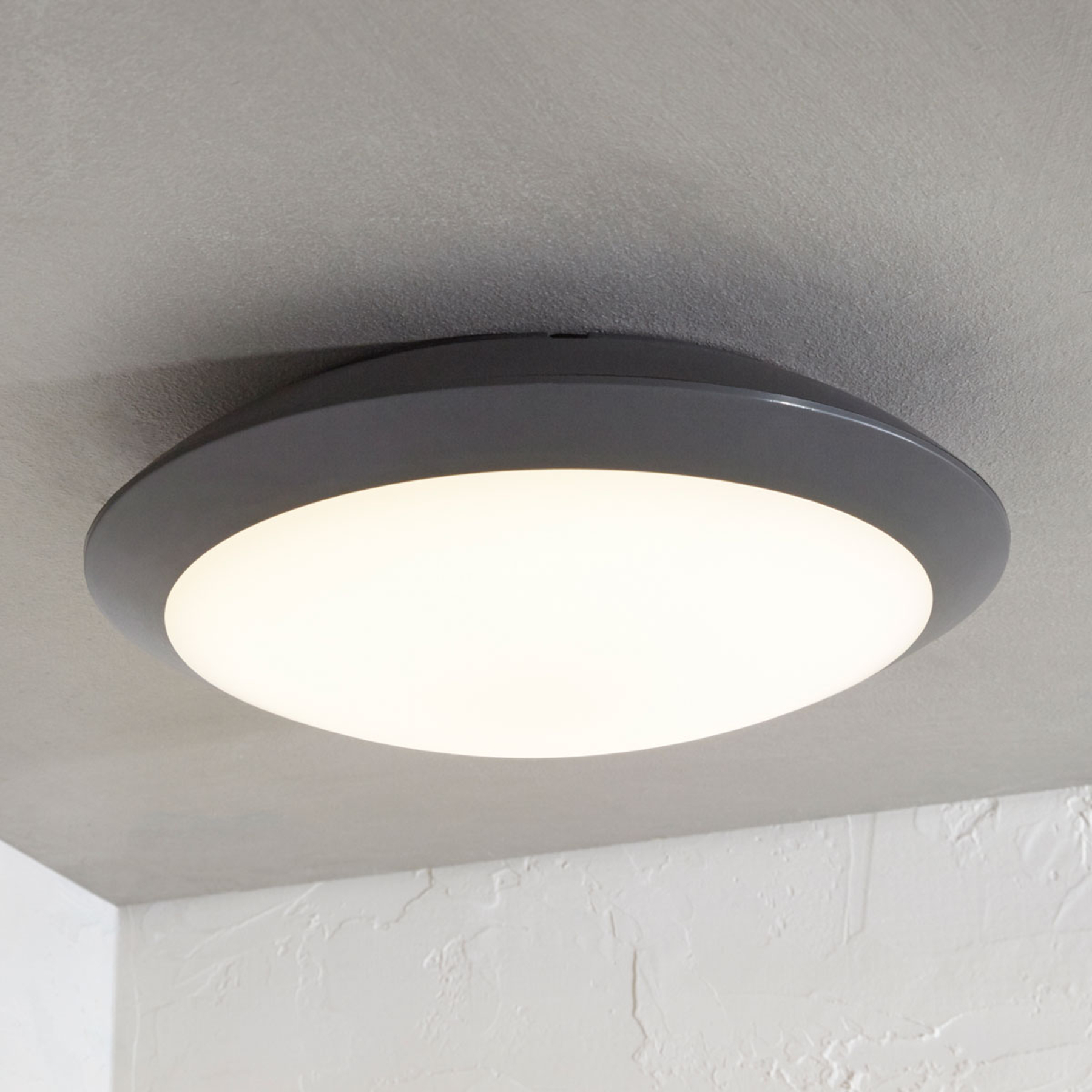 LED-ulkokattovalaisin Naira, harmaa, ei anturia