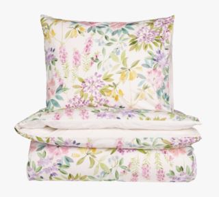 Florals pussilakanasetti percalea roosa