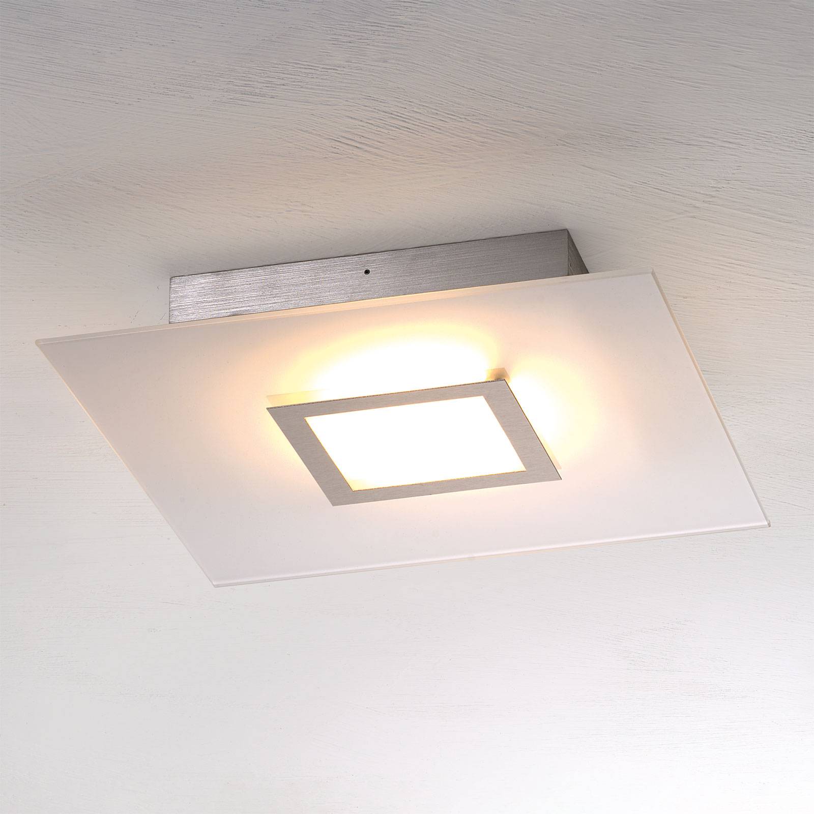 Nelikulmainen LED-kattovalaisin Flat himmennettävä