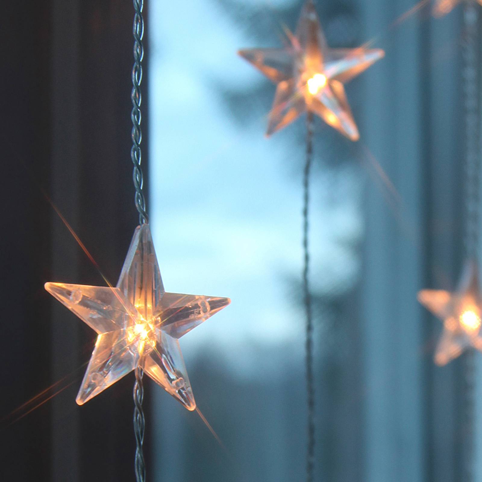 Star-LED-valoverho 20-lamppuinen, kymmenen lankaa