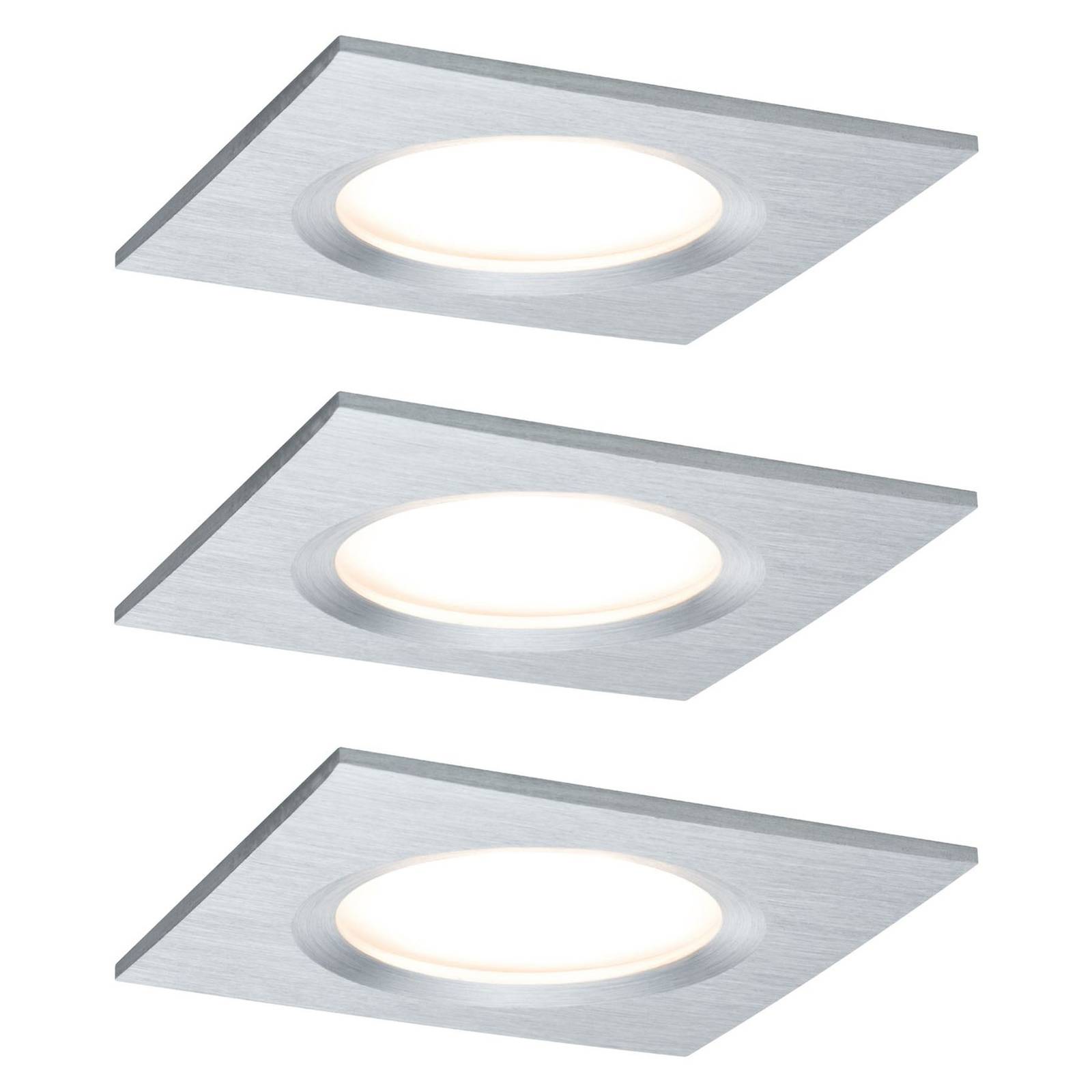 Paulmann Coin Slim upotettava LED-kohdevalo 3 kpl