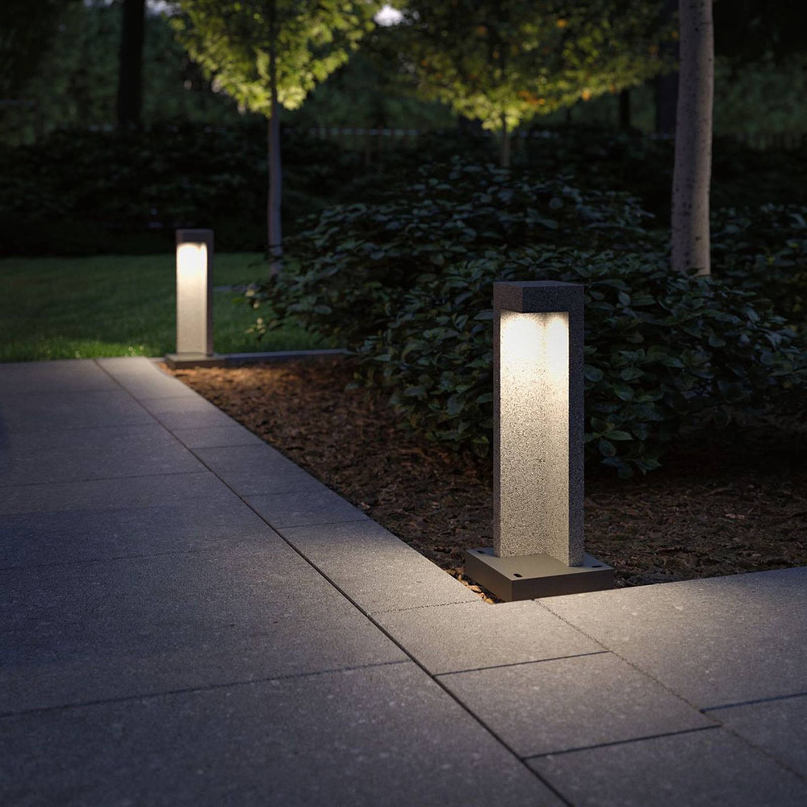 Paulmann Concrea-LED-pollarivalaisin, korkeus 45cm