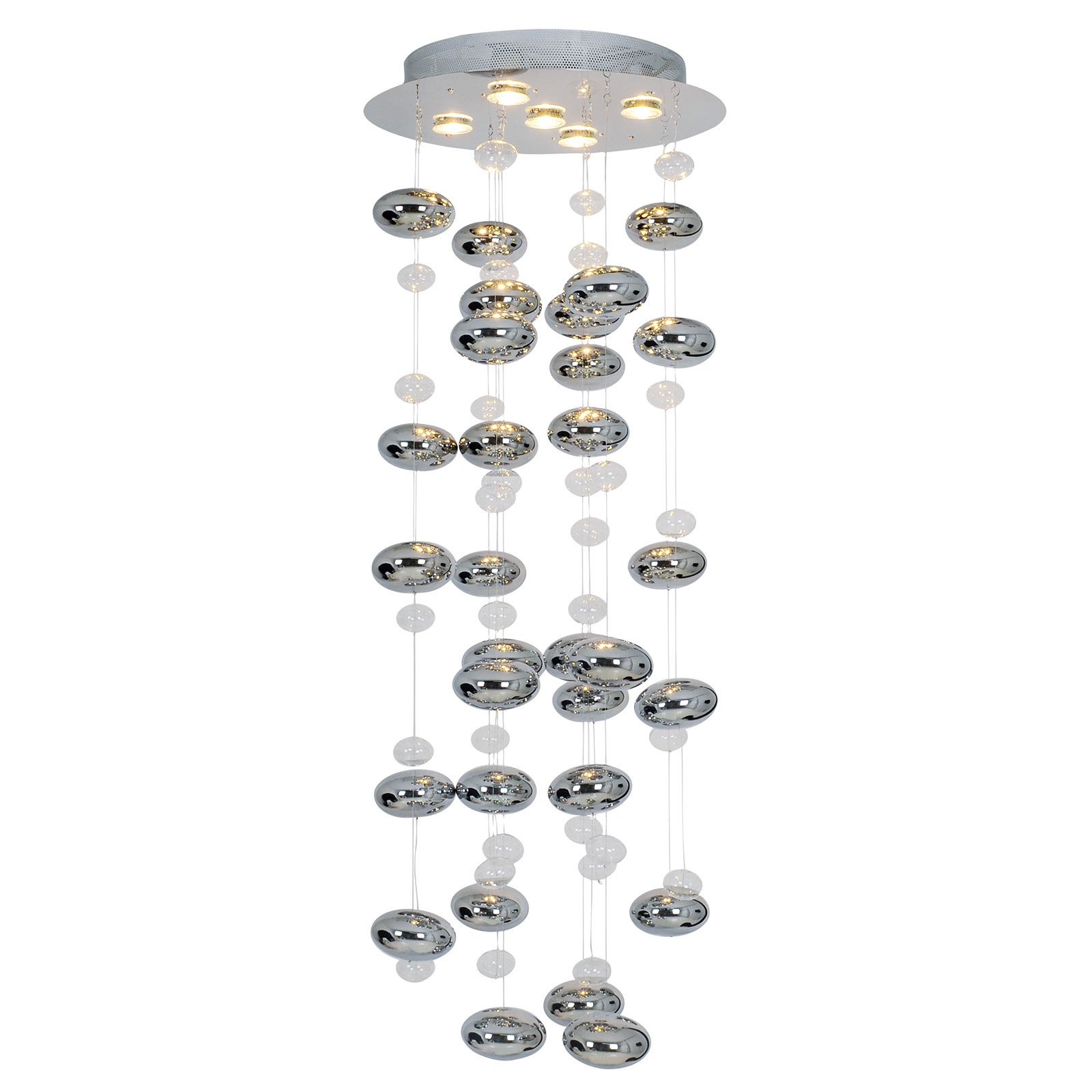 Riippuvalaisin Wakusei LED 45 cm, kromi