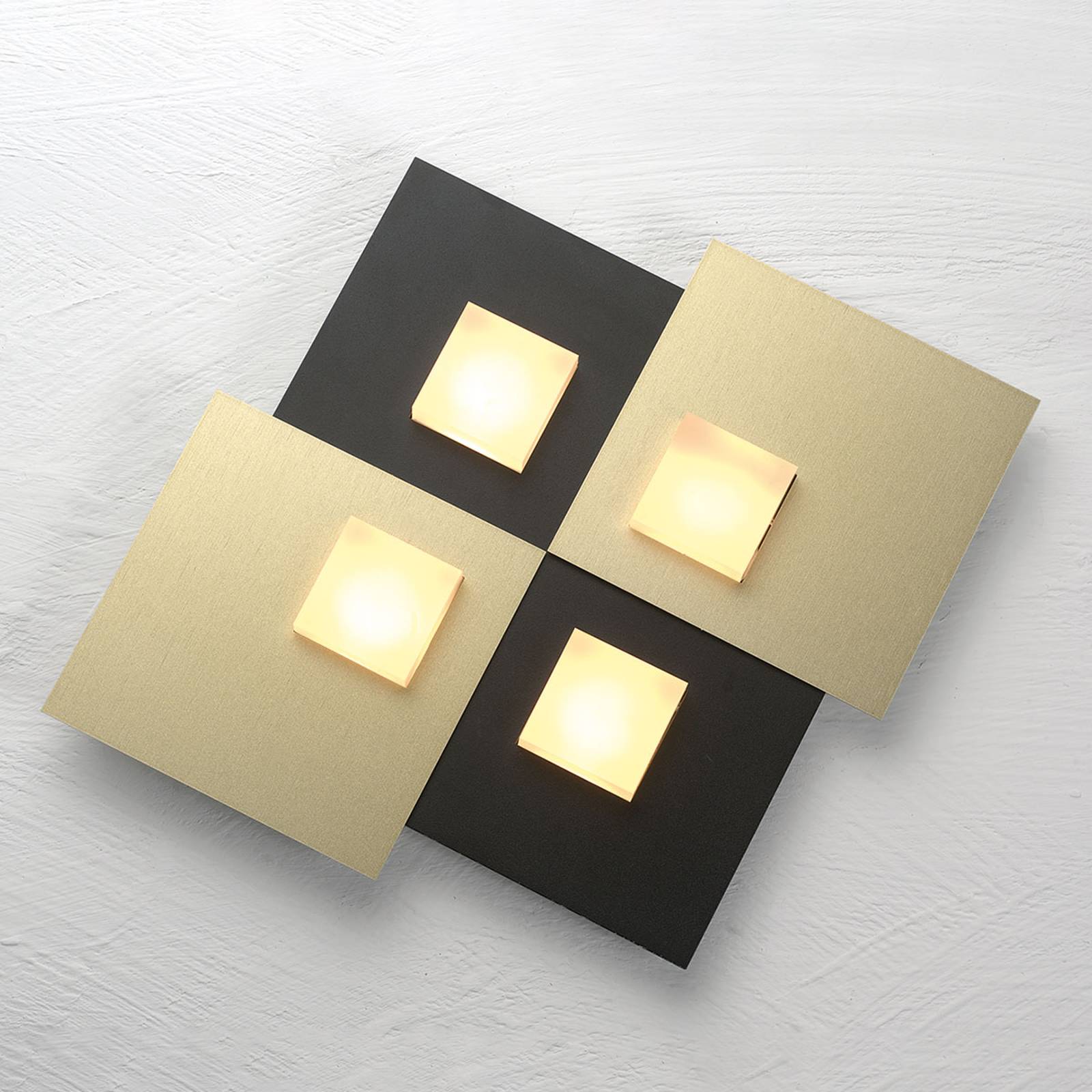 Bopp Pixel 4.0 LED-kattovalaisin, 2-lamp., musta