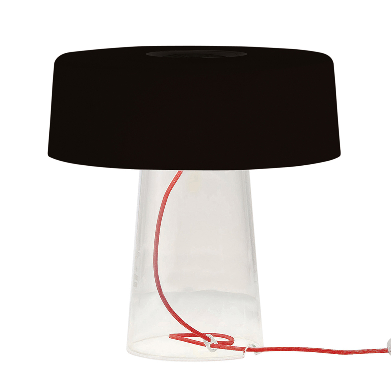 Prandina Glam pöytälamppu 36 cm musta