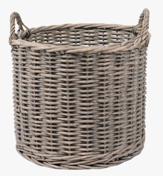 Basket rund kori harmaa