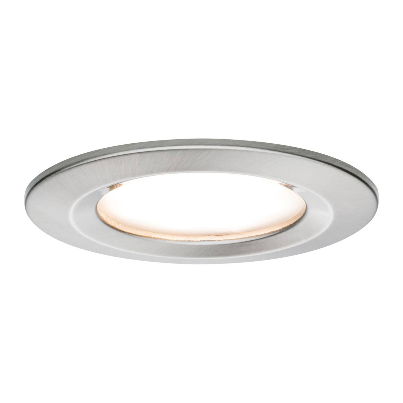Paulmann 3:n setti LED-spotti Slim Coin, rauta