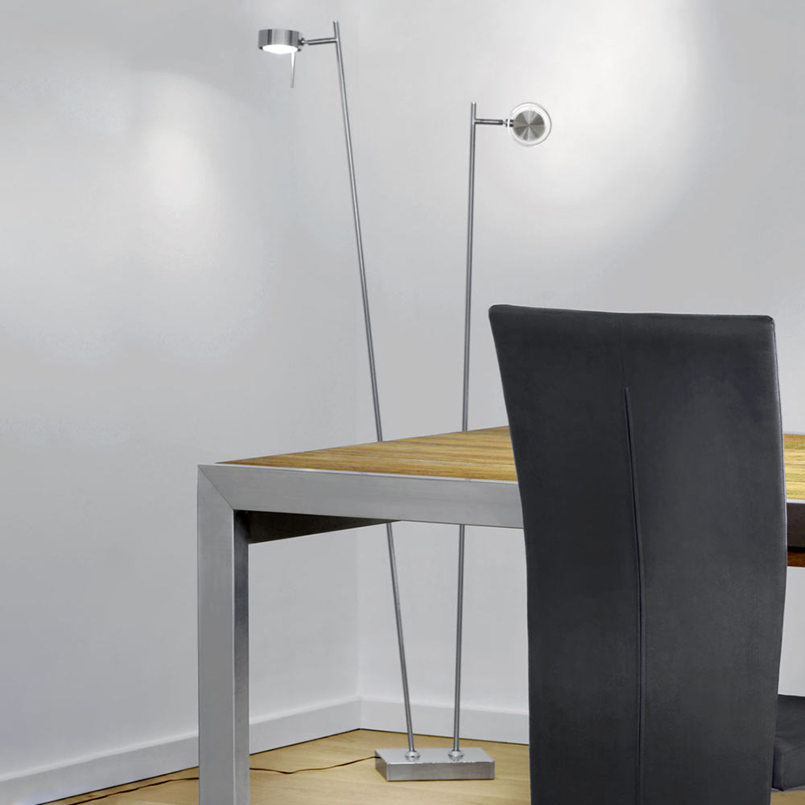 LED-lattiavalaisin Bling himmennys 2 lamp. kromi