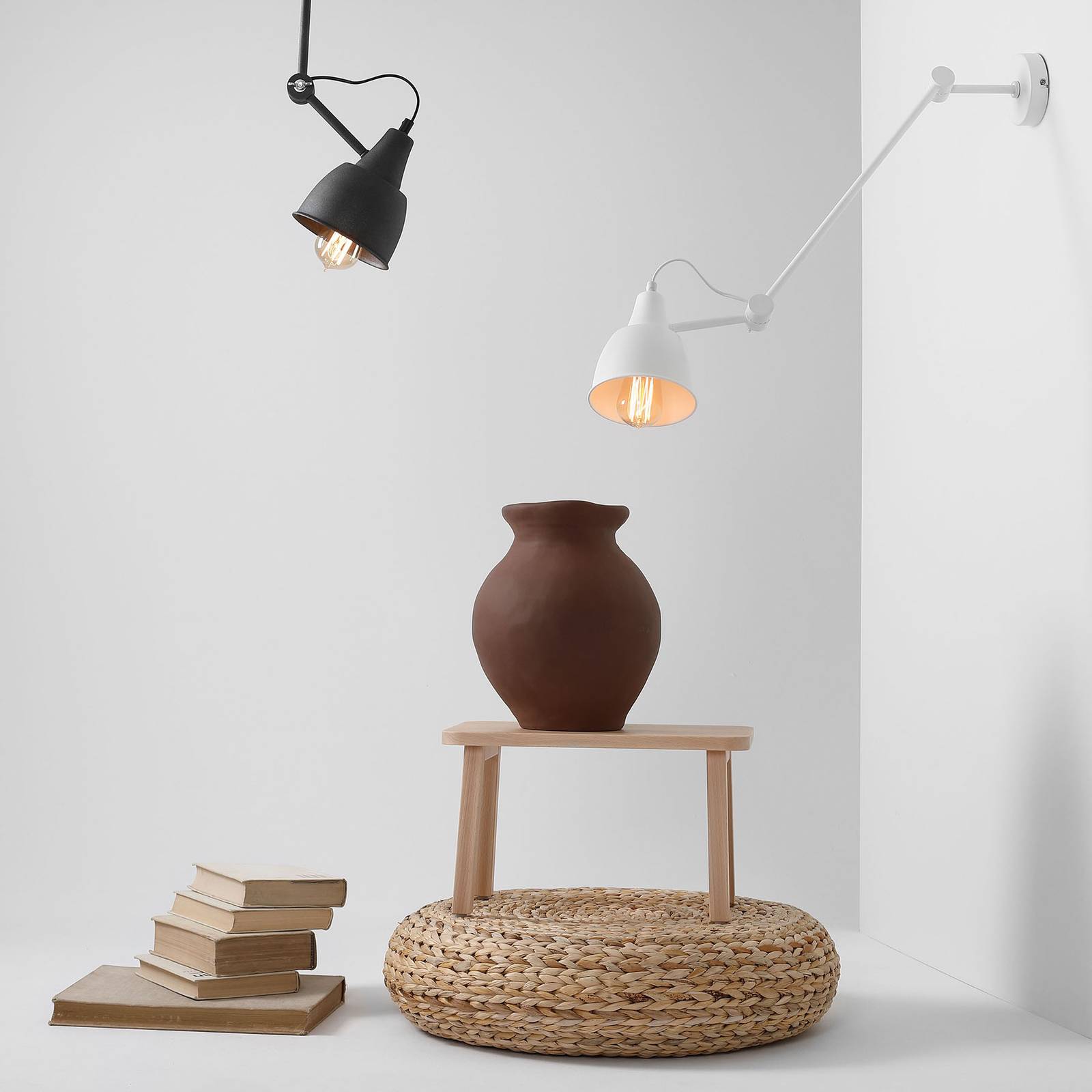 Kattovalaisin 814, säädettävä, 1 lamp., valkoinen