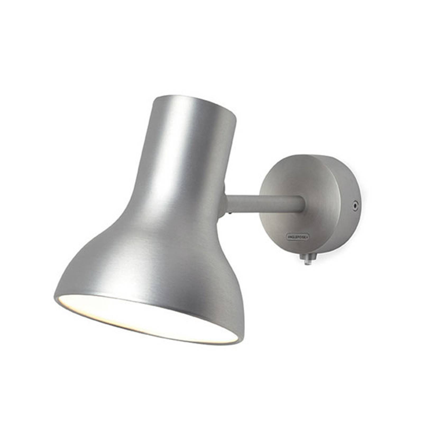 Anglepoise Type 75 Mini Metallic-seinälamppu hopea