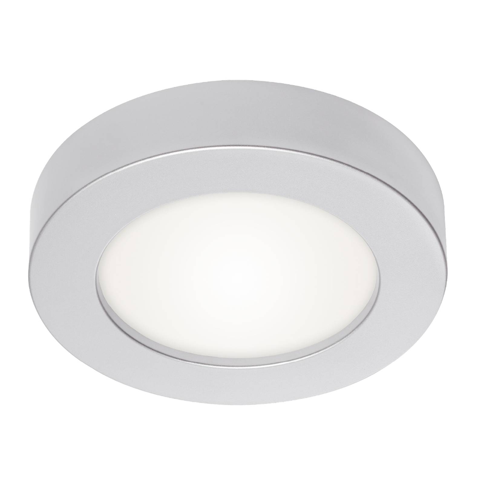 Prios Edwina -LED-kattovalaisin, hopea, 22,6 cm