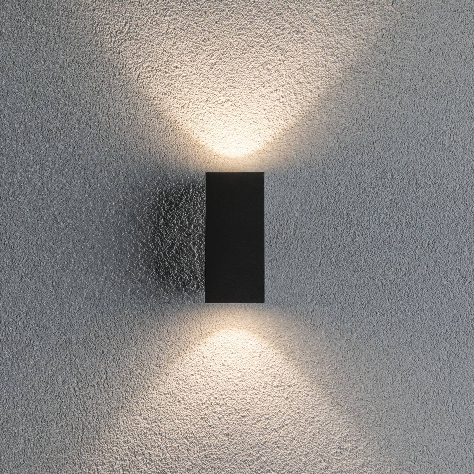 Paulmann Flame 2-lamppuinen 12,8cm antrasitti