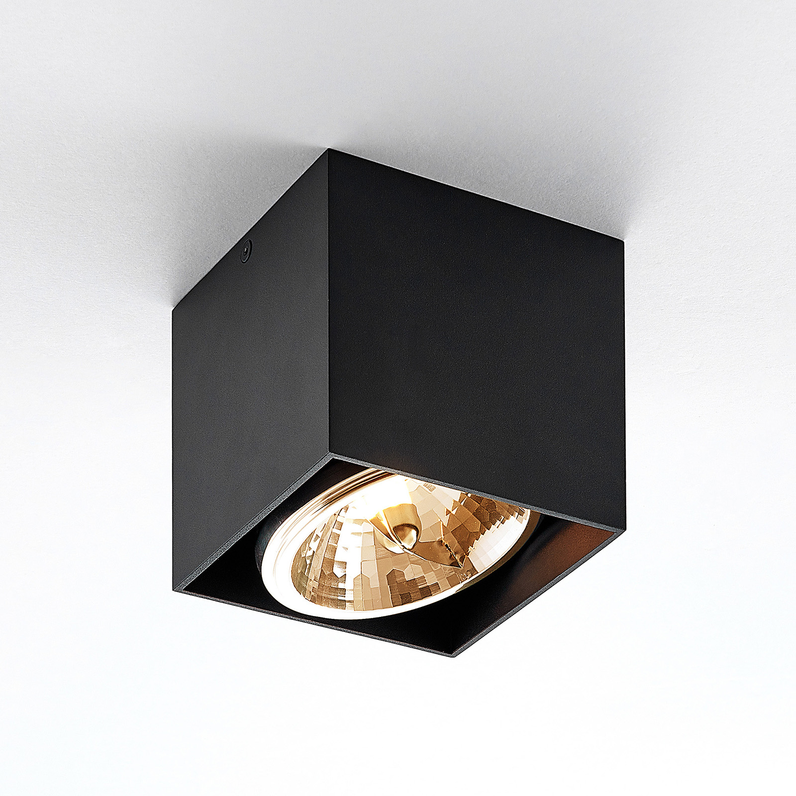Arcchio Jarle -kattovalo, 1-lamp., musta