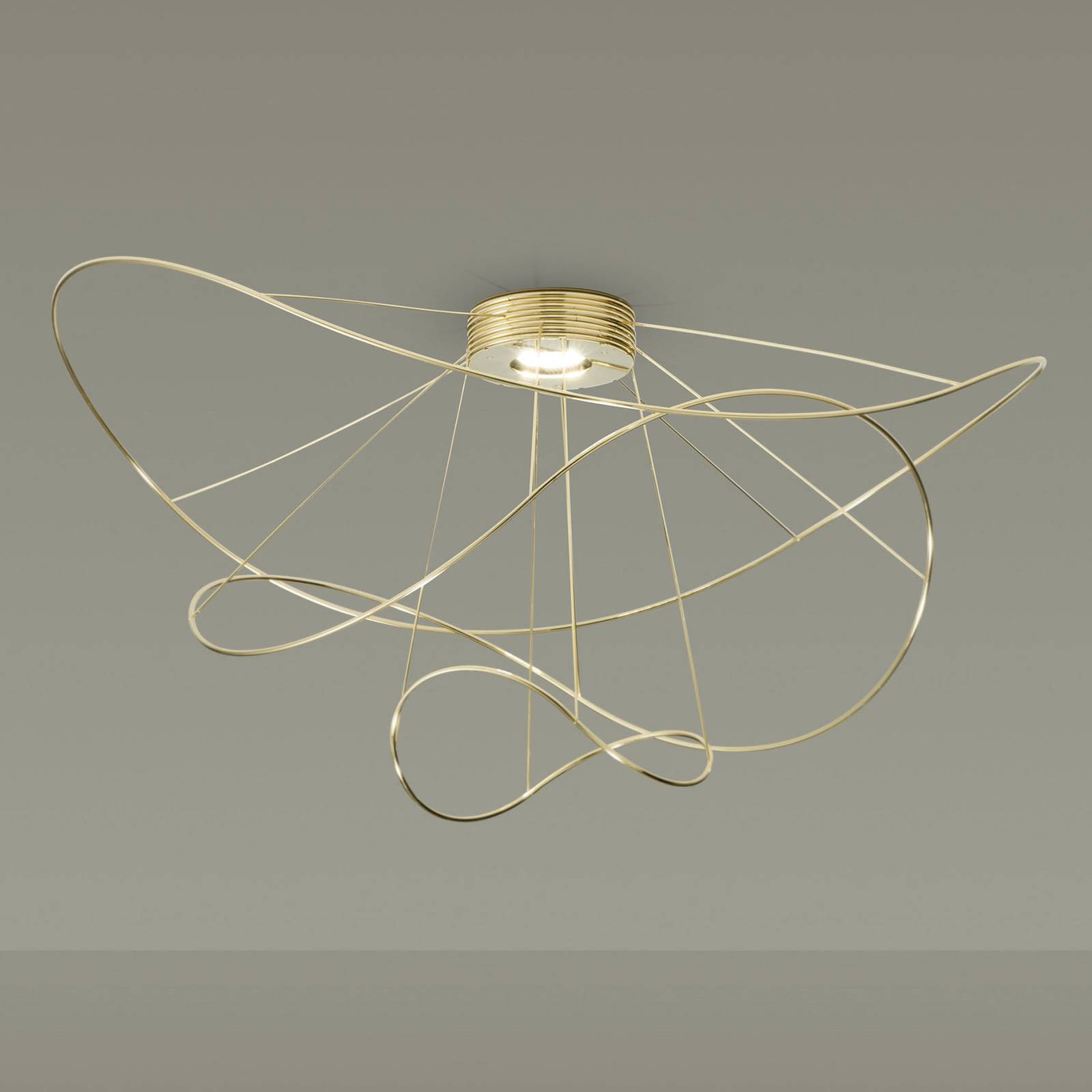 Axolight Hoops 3 LED-kattovalaisin, kulta