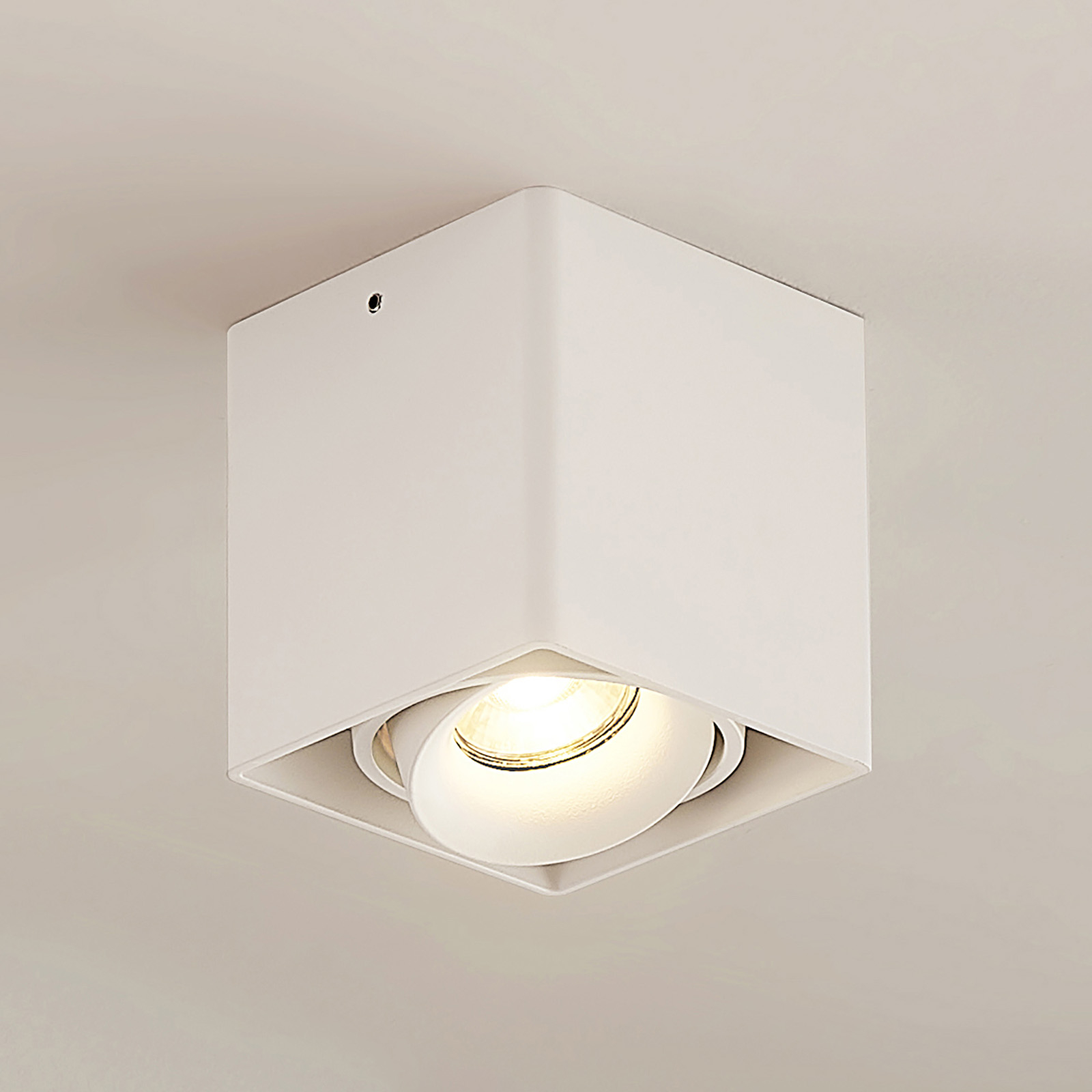 Arcchio Kubika -alasvalo, 1-lamp., valkoinen