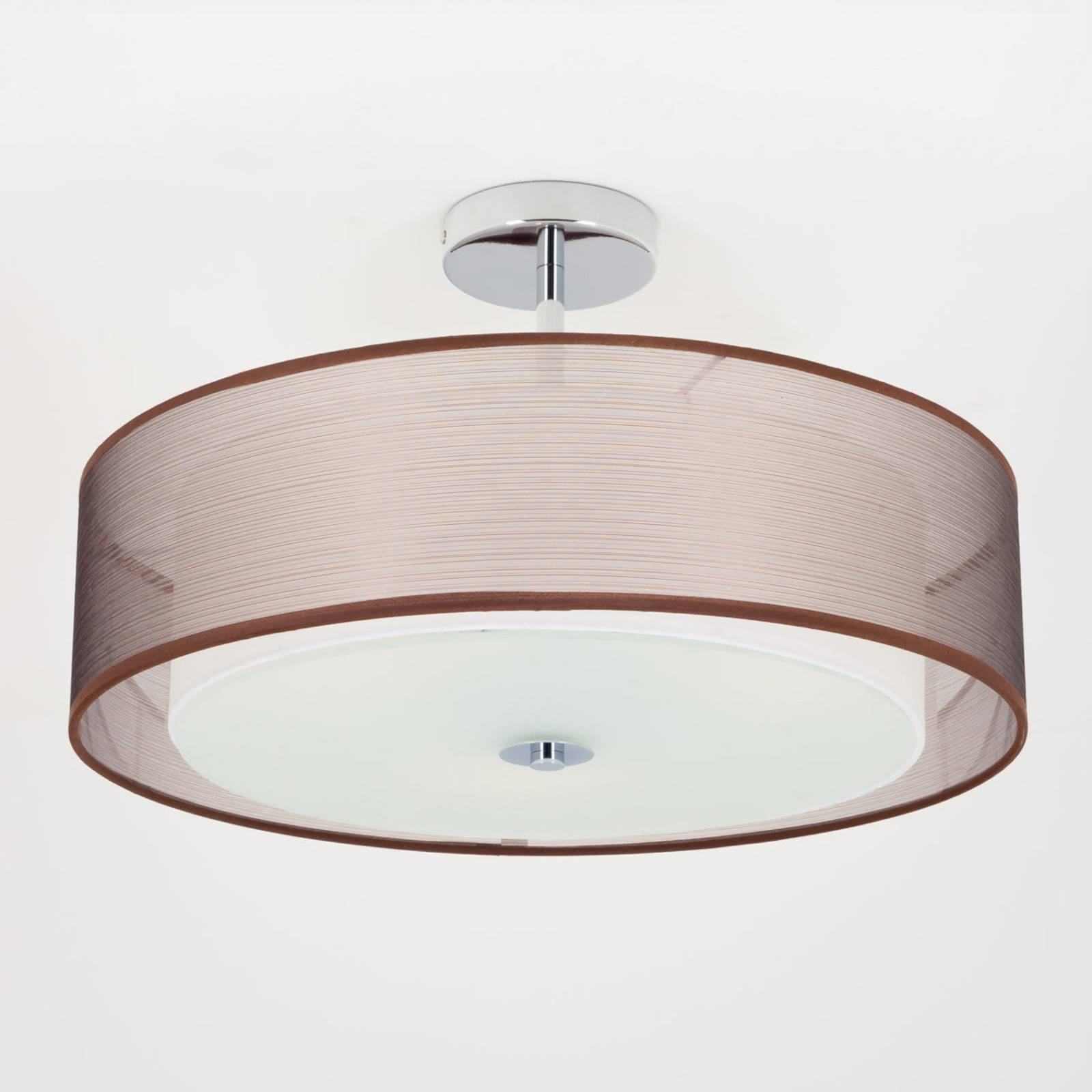 LED-kattovalaisin Pikka, ruskea varjostin