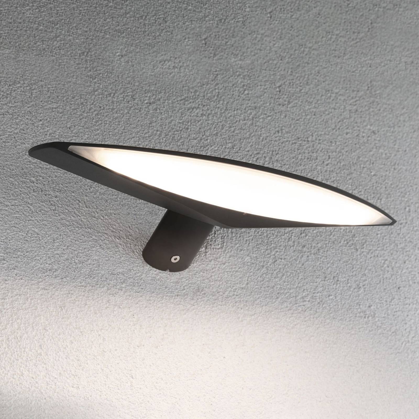 Paulmann Kiran -LED-aurinkovalo, 30 cm antrasiitti